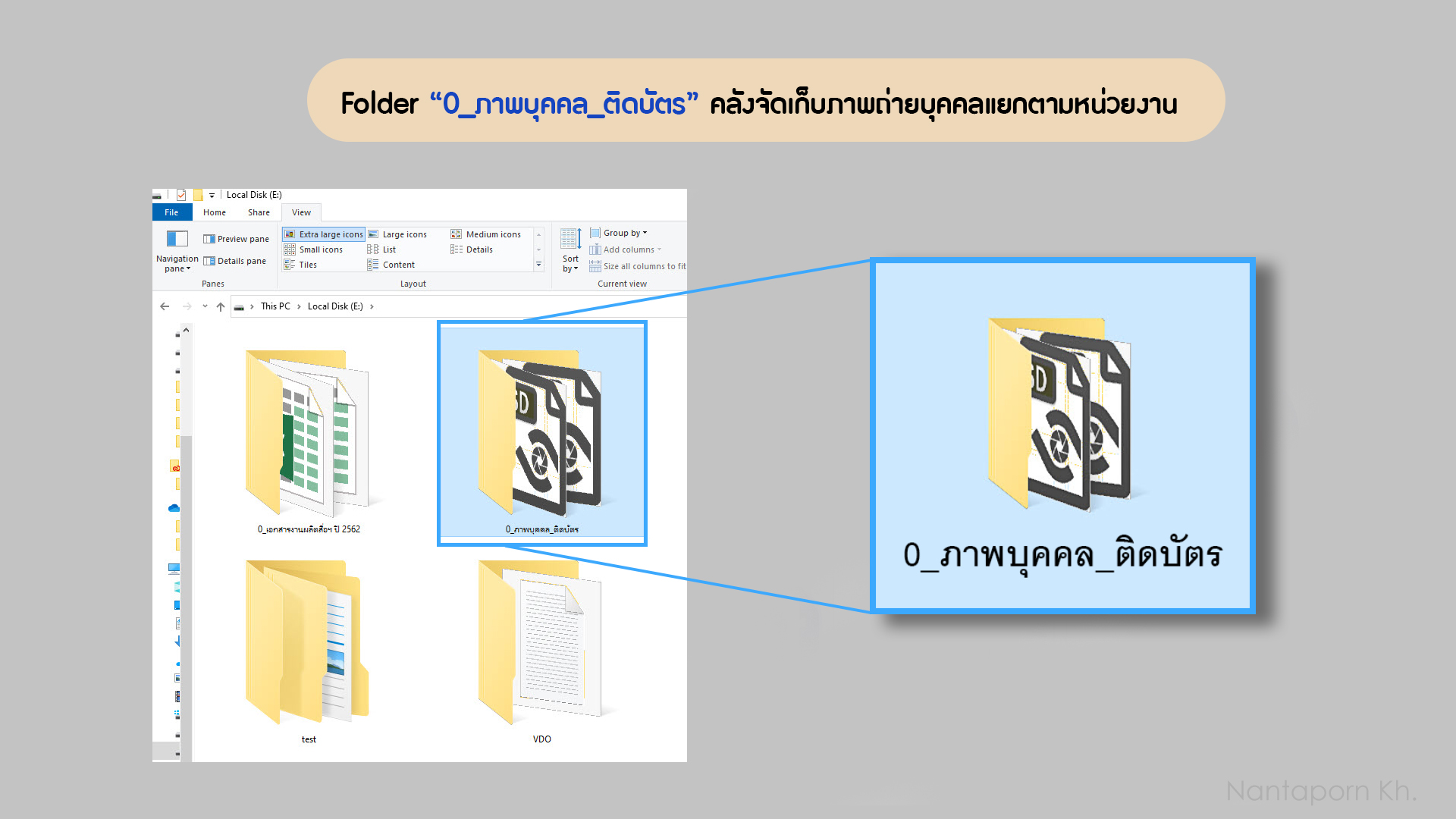 โฟลเดอร์ภาพถ่ายติดบัตร