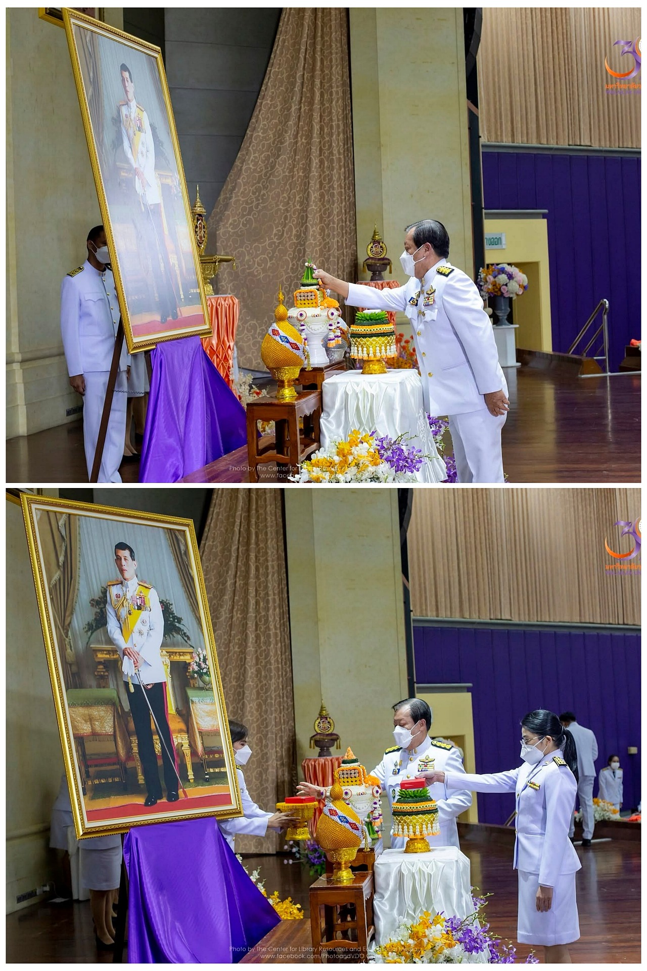 ภาพเปรียบเทียบการจัดองค์ประกอบภาพ
